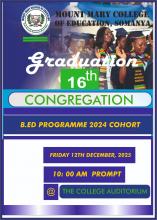 16th Graduation Ceremony